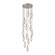 Marlen Stacked Stone Alabaster Chandelier