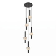 Marlen Stacked Stone Alabaster Chandelier