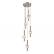 Marlen Stacked Stone Alabaster Chandelier