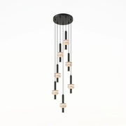 Marlen Stacked Stone Alabaster Chandelier