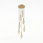 Marlen Stacked Stone Alabaster Chandelier