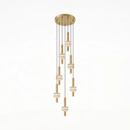 Marlen Stacked Stone Alabaster Chandelier