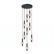 Marlen Stacked Stone Alabaster Chandelier