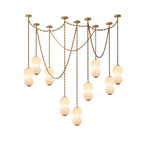 Marlowe Stacked Alabaster Chain Chandelier