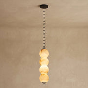 Marlowe Stacked Alabaster Chain Chandelier