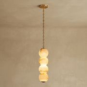 Marlowe Stacked Alabaster Chain Chandelier
