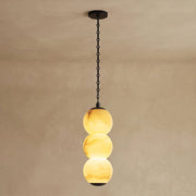 Marlowe Stacked Alabaster Chain Chandelier