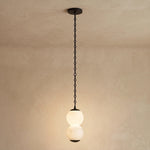 Marlowe Stacked Alabaster Chain Chandelier