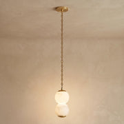 Marlowe Stacked Alabaster Chain Chandelier