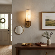 Alabaster Dualis Cylindrical Wall Sconce