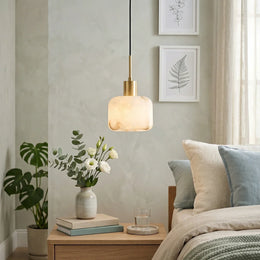 Natural Alabaster Small Pendant Light — image 2