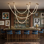Liora Beaded Alabaster Swag Chandelier