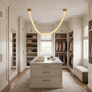 Liora Beaded Alabaster Swag Chandelier