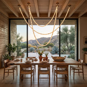 Liora Beaded Alabaster Swag Chandelier