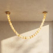 Liora Beaded Alabaster Swag Chandelier