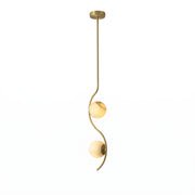 Ondelle Curved Rod Alabaster Pendant Light