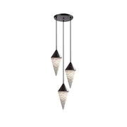 Ondine Faceted Alabaster Drop Chandelier