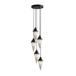 Ondine Faceted Alabaster Drop Chandelier