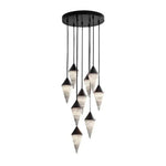 Ondine Faceted Alabaster Drop Chandelier