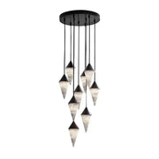 Ondine Faceted Alabaster Drop Chandelier