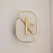 Solveig Overlapping Alabaster Wall Sconce