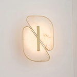 Solveig Overlapping Alabaster Wall Sconce