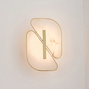 Solveig Overlapping Alabaster Wall Sconce