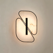 Solveig Overlapping Alabaster Wall Sconce