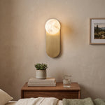 Oval Adrion Alabaster Spherical Wall Light