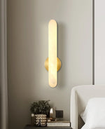 Oval Alunari Alabaster Wall Sconce