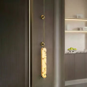 Oval Lysandra Alabaster Wall Sconce