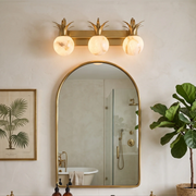 Palmyra Alabaster Globe Palm Wall Sconce