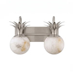 Palmyra Alabaster Globe Palm Wall Sconce