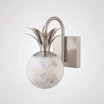 Palmyra Alabaster Globe Palm Wall Sconce