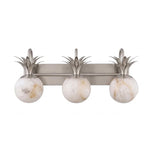 Palmyra Alabaster Globe Palm Wall Sconce