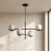 Perrin Crossing Arm Globe Chandelier