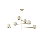 Perrin Crossing Arm Globe Chandelier