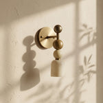 Perrin Stacked Alabaster Wall Sconce