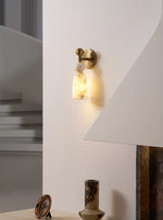 Perrin Stacked Alabaster Wall Sconce