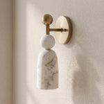 Perrin Stacked Alabaster Wall Sconce