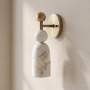 Perrin Stacked Alabaster Wall Sconce