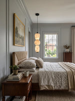 Perrine Stacked Alabaster Pendant Light