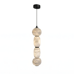 Perrine Stacked Alabaster Pendant Light