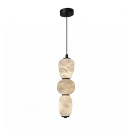 Perrine Stacked Alabaster Pendant Light
