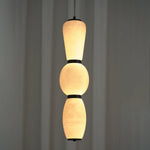 Perrine Stacked Alabaster Pendant Light