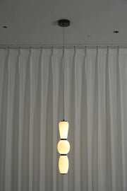 Perrine Stacked Alabaster Pendant Light