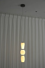 Perrine Stacked Alabaster Pendant Light