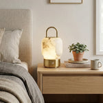 Portable Alabaster Lantern Table Lamp — image 3