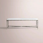 Caloria Fabric End-of-Bed Bench — FORGED PEWTER / 48
