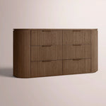 Sopravelle Drawer Dresser — BROWN OAK / 72